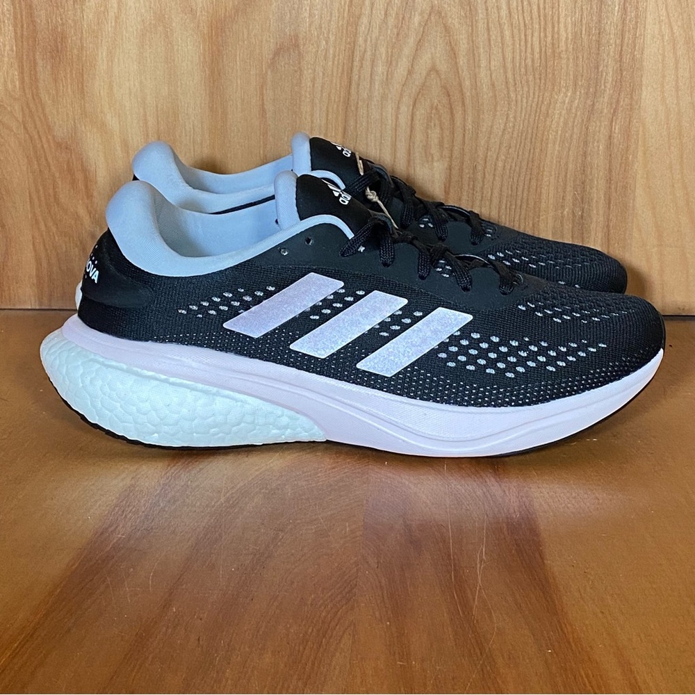 NEW Womens 8 Adidas Supernova 2 Athletic Shoes Black Pink SEF2013